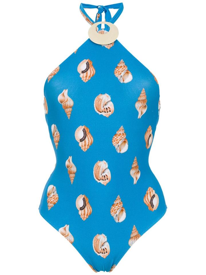 Adriana Degreas Conchiglie Swimsuit - Blue
