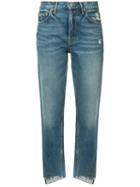 Grlfrnd - Cropped Jeans - Women - Cotton - 27, Blue, Cotton