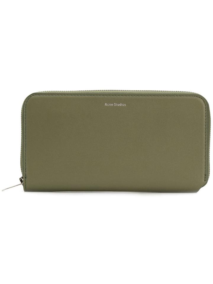 Acne Studios Fluorite S Continental Wallet - Green