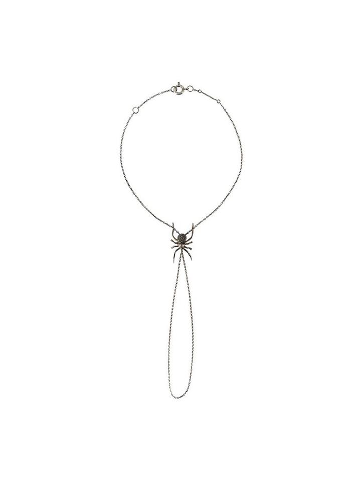 Christina Debs Spider Diamond Hand Bracelet