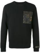 Hydrogen - Contrast Patch Sweater - Men - Cotton - L, Black, Cotton