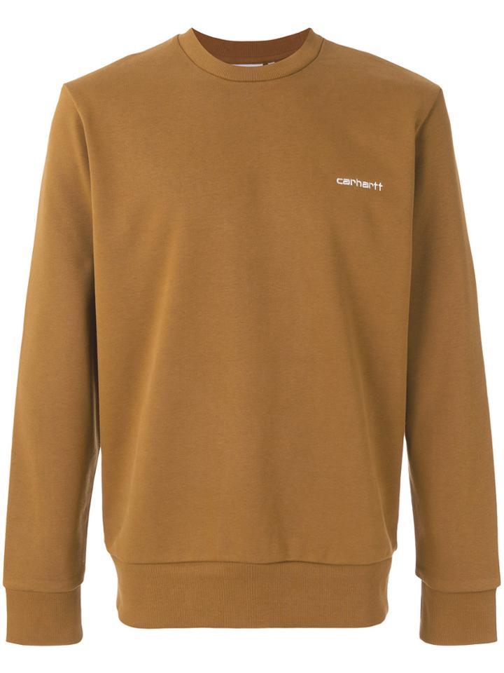 Carhartt Embroidered Logo Jumper - Brown