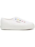 Superga Rainbow Eyelet Sneakers - White