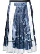 Marc Jacobs Trompe-l'ail Lace Print Skirt, Women's, Size: 4, Black, Polyester
