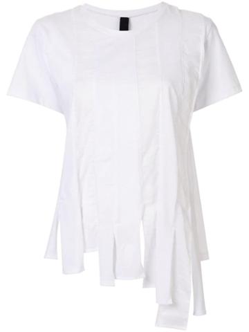 Symetria Sequential Asymmetric T-shirt - White