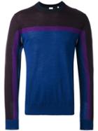 Paul Smith Colour Block Jumper, Men's, Size: Small, Blue, Merino/silk