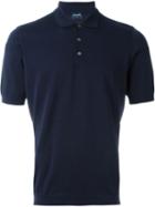 Drumohr Classic Polo Shirt, Men's, Size: 48, Blue, Cotton