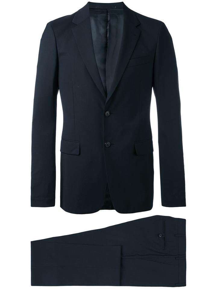Prada Light Slim Fit Suit - Blue
