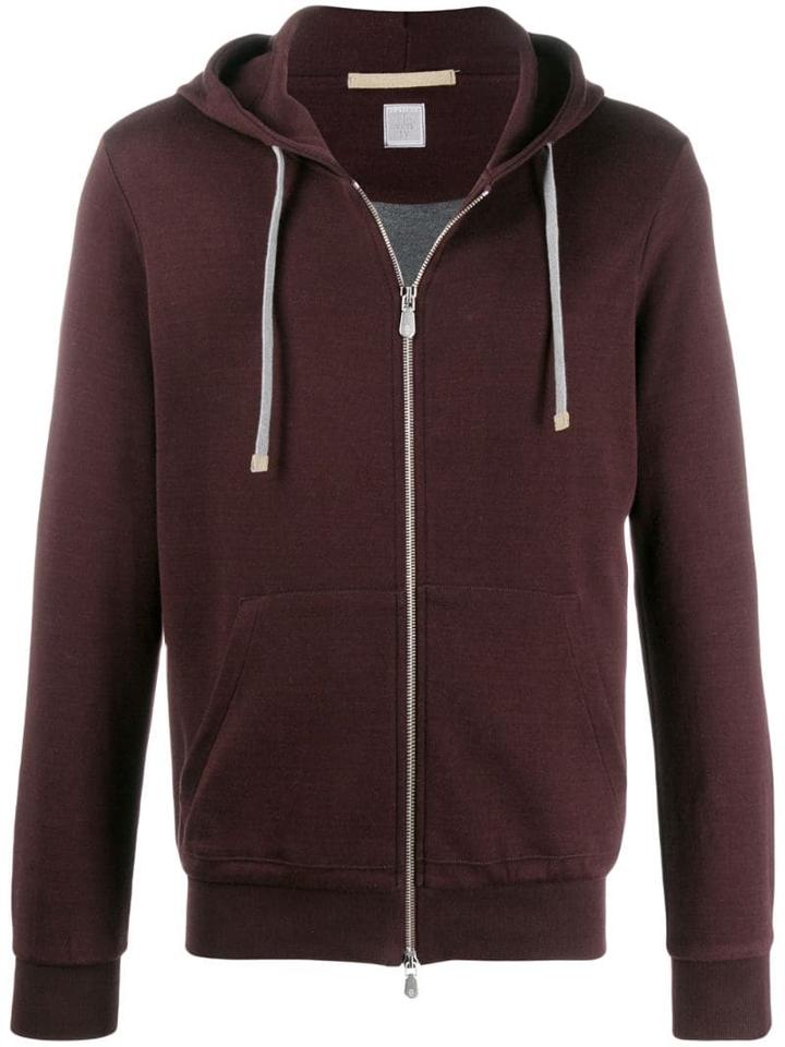 Eleventy Hooded Sweatshirt - Red