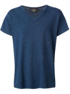 Rrl V-neck T-shirt, Men's, Size: L, Blue, Cotton