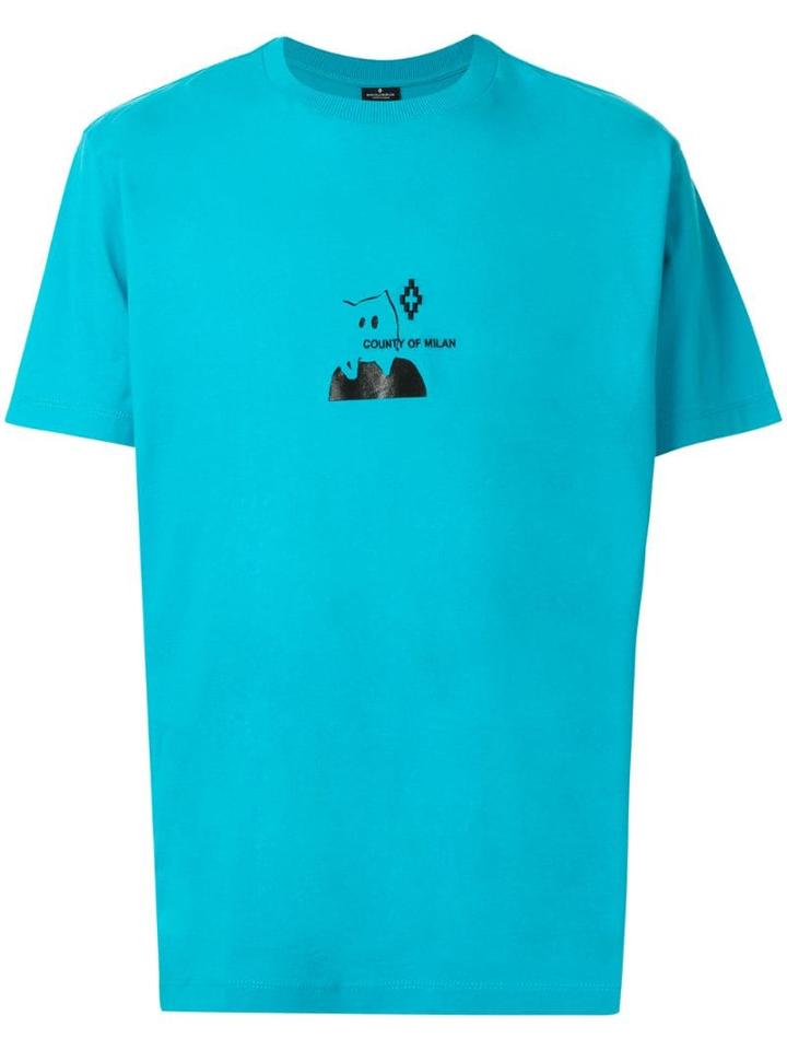 Marcelo Burlon County Of Milan Ghost Square T-shirt - Blue