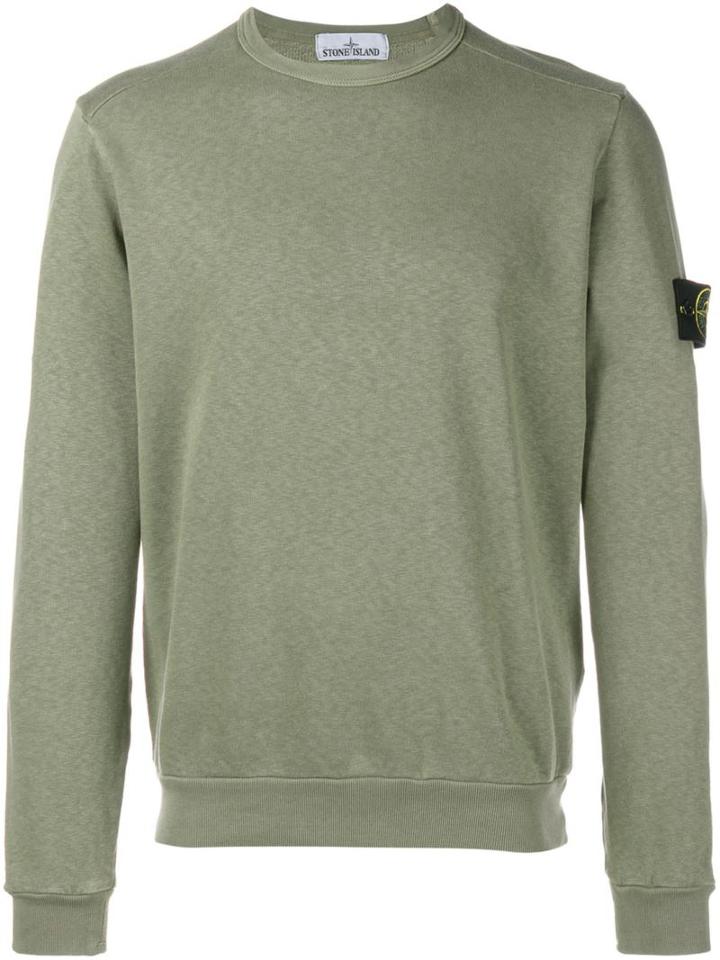 Stone Island '65360' Sweatshirt, Men's, Size: Xxl, Green, Cotton