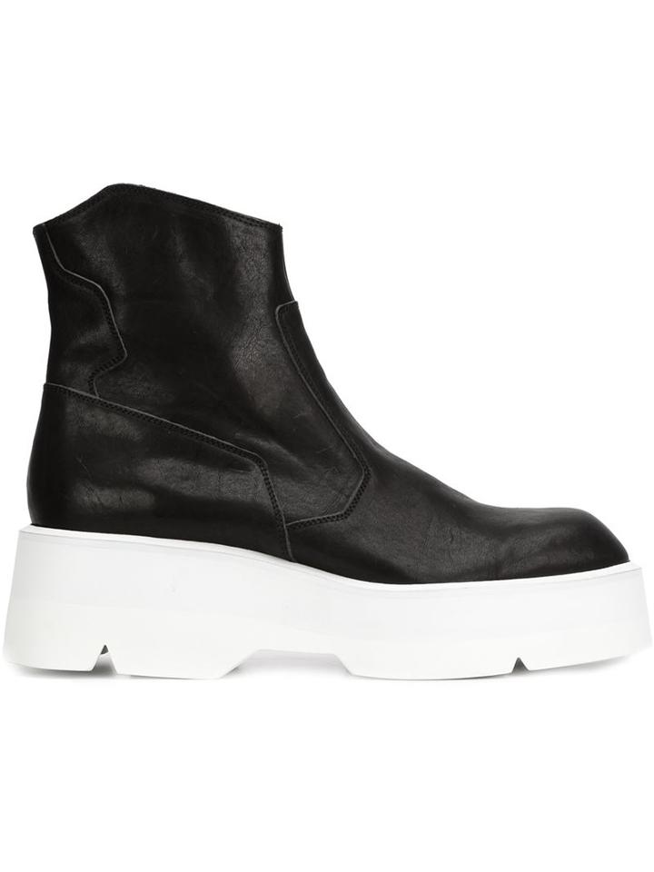 Julius Platform Ankle Boots, Men's, Size: 11, Black, Rubber/leather