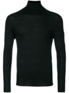 Neil Barrett - Ribbed Roll Neck Jumper - Men - Silk/cashmere/wool - L, Black, Silk/cashmere/wool