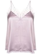 Iro Tulle Trim Camisole Vest - Purple