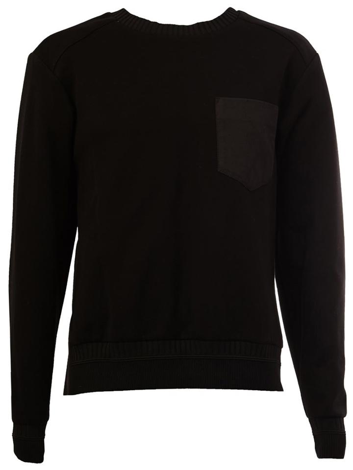 Juun.j Contrast Panel Jumper, Men's, Size: 50, Black, Cotton/polyester