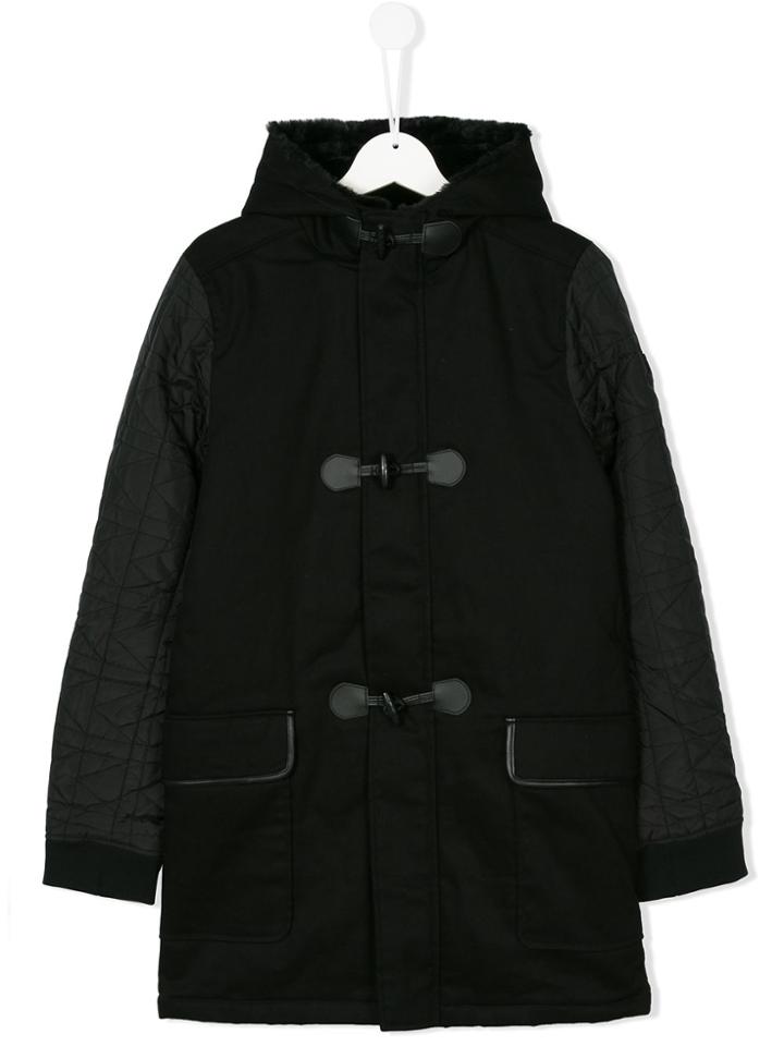 Karl Lagerfeld Kids Teen Duffle Coat - Black