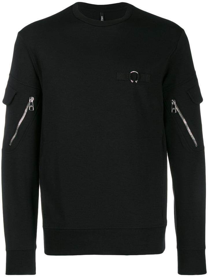 Neil Barrett Zip Detail Sweatshirt - Black