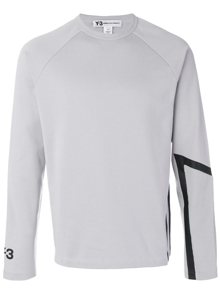 Y-3 Sleeve Detail Sweatshirt - Grey