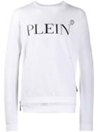 Philipp Plein Sweatshirt Ls Destroyed - White