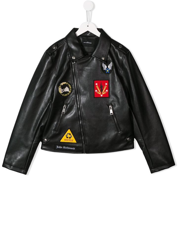 John Richmond Junior Patch Jacket - Black