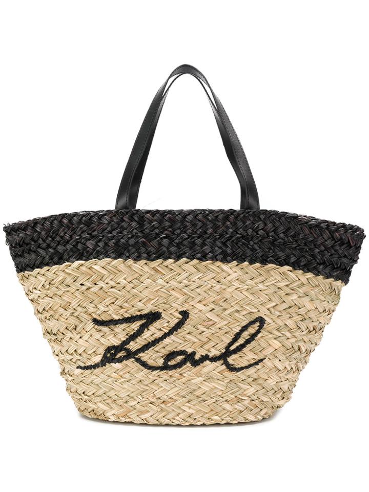 Karl Lagerfeld K/ikonik Tote Bag - Nude & Neutrals