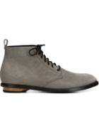 Valas Lace-up Shoes, Men's, Size: 12, Grey, Nubuck Leather/leather