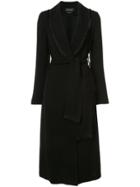 Yigal Azrouel Fringe Robe Jacket - Black