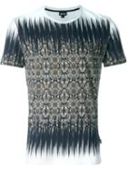 Just Cavalli Printed Round Neck T-shirt, Men's, Size: Xl, White, Cotton