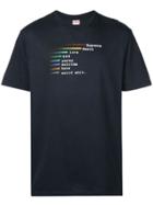 Supreme Chart Print T-shirt - Blue