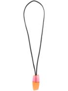 Monies Clear Pendant Necklace - Pink