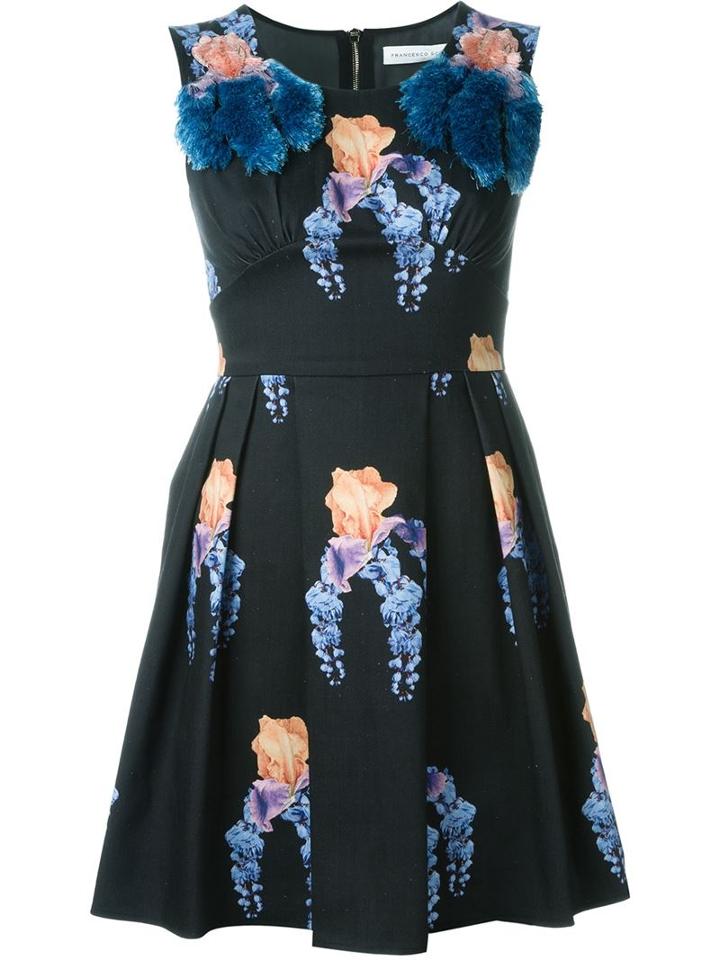 Francesco Scognamiglio Floral Print Mini Dress