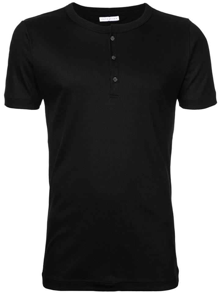 Estnation Henley T-shirt - Black