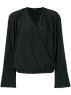 Federica Tosi Wrap Blouse - Black