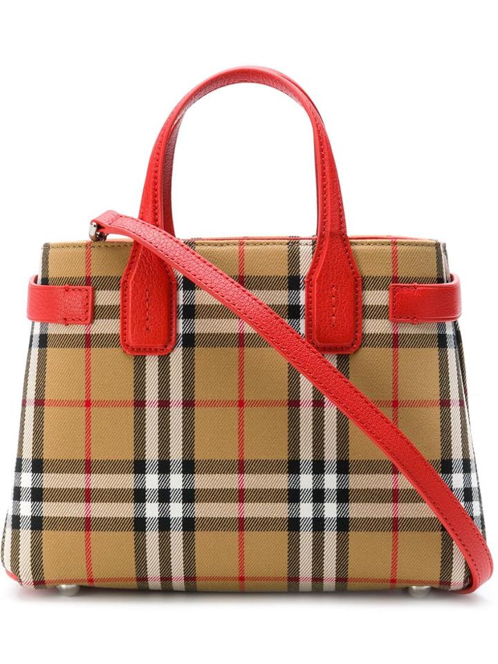 Burberry House Check Tote - Brown