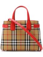 Burberry House Check Tote - Brown