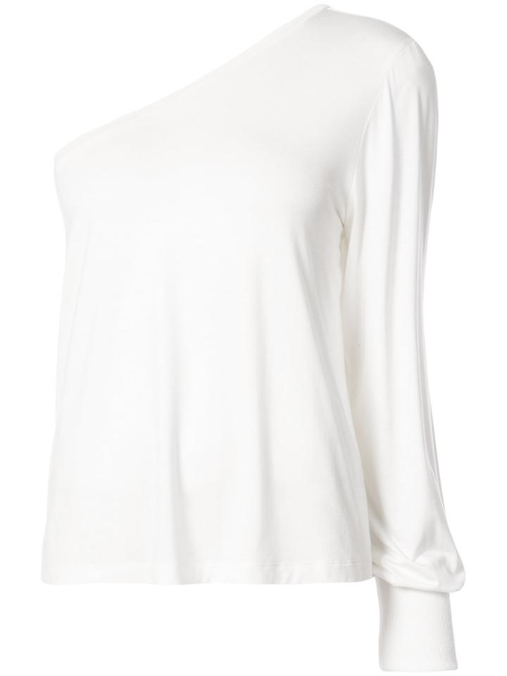 Alexis Asymmetric One-shoulder Top - White
