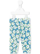 Stella Mccartney Kids - Floral Print Leggings - Kids - Cotton - 18 Mth, Blue