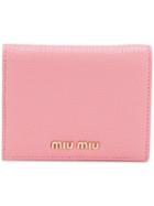 Miu Miu Pastel Billfold Wallet - Pink