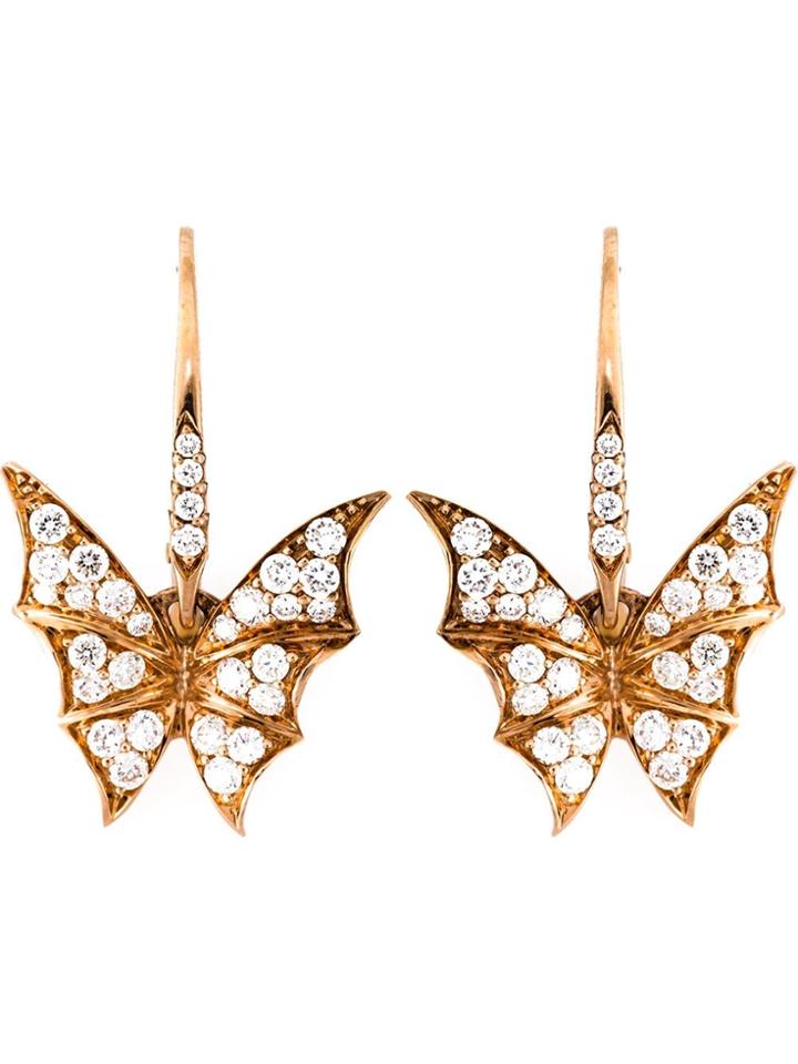 Stephen Webster Diamond Wing Earrings - Metallic