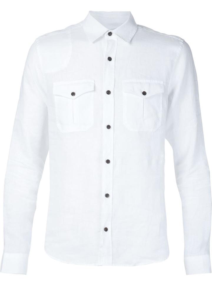 Orlebar Brown Exclusive Shirt, Men's, Size: Medium, White, Linen/flax