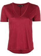 Veronica Beard Short Sleeve Fitted T-shirt - Red