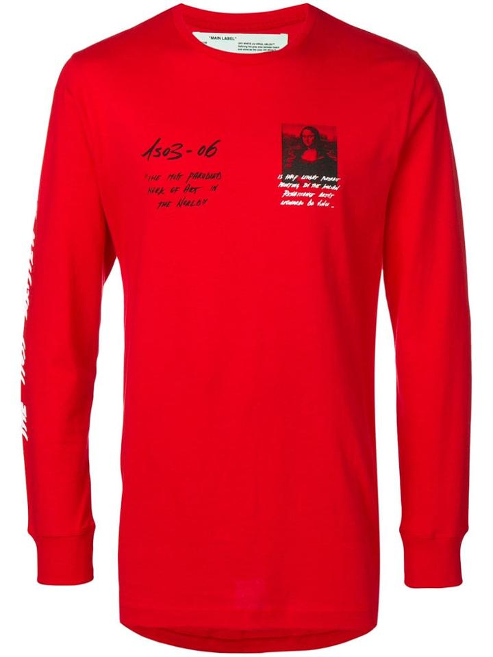 Off-white Long Sleeve Mona T-shirt - Red