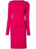 Nicole Miller Fitted Dress, Women's, Size: Xs, Pink/purple, Rayon/nylon/spandex/elastane