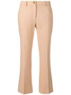 Pt01 Kick Flare Cropped Trousers - Neutrals