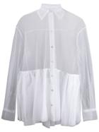 Brognano Sheer Loose-fit Shirt - White