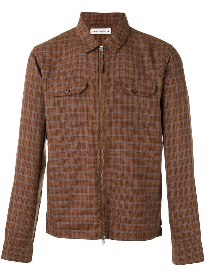 Universal Works Base Jacket, Men's, Size: Medium, Brown, Polyester/wool