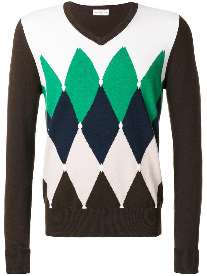 Barba Crew Neck Jumper - White