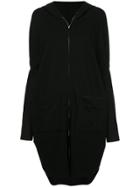 Taylor Panelled Concave Coat - Black