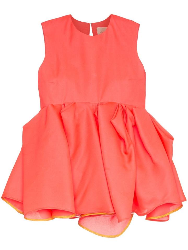 Roksanda Roks Dyla Cttn Slk Top Pplm - Pink & Purple